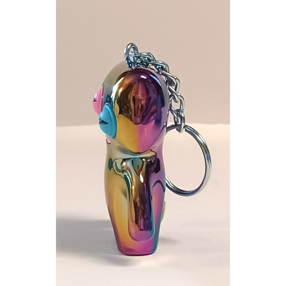 Fuggler Vinyl Keychain Annoyed Alien Rainbow Metallic Chrome Blind Bag Figure - Picture 4 of 8